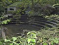 Weir at Combe Hay on the Cam Brook, Somerset