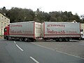 Articulated lorry operated by the Czech haulage company Autodoprava Tumpach