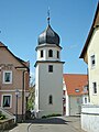 Wendelinskirche Jagstfeld (Turm ist erhalten), 1752