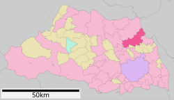 Location of Kuki in Saitama Prefecture