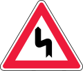 Double curve, first to the left