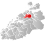Gjemnes markert med rødt på fylkeskartet