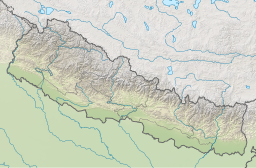 Location of Rupa Lake in Nepal.