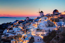 Pôr-do-sol em Oia, Santorini