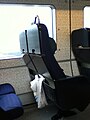 Siddepladser i flyopstilling i et Øresundstog på Kystbanen