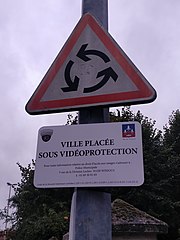 Panneau de vidéo-protection.