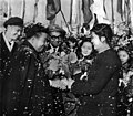 Image 73A welcoming ceremony for Sihanouk in China, 1956 (from Kingdom of Cambodia (1953–1970))