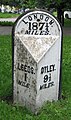 Milepost on East of Woodhouse Lane