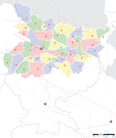 Map indicating the location of Sitamarhi