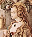 Carlo Crivelli: Maria Magdalena (Detail), um 1476, Ölgemälde