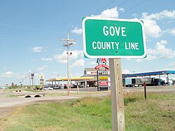 Gas station on US Route 40 near I-70 (2011)