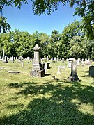 The graves at York Cemetery, Ohio