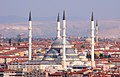 Minaretar ved Kocatepe-moskeen i Ankara.