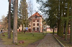 Hospital administration building in Kowanówko