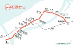 Hakusan Station is located in BRT Bandai-bashi Line