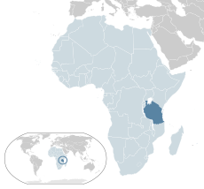 Танзания на карте мира