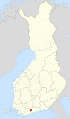 Nurmijärvi sur la mapo de Finnlando