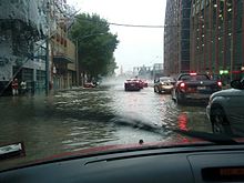 2010 Melbourne storms flash flooding in Flinders Street.jpg