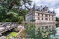 Vue du château d'Azay-le-Rideau par le jardin