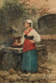 Italian Peasant Woman at a Well