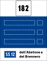 Main highway location marker and distances from next destinations