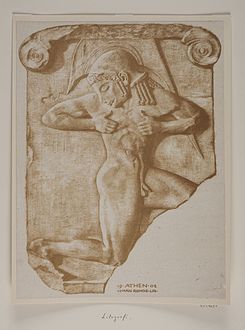 Johan Rohde: Våbenløberen. Græsk relief, 1902. Statens Museum for Kunst