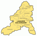 Gemeindekarten im Landkreis Bad Dürkheim (Bad Dürkheim, Wachenheim, Deidesheim, Lambrecht, Hettenleidelheim, Haßloch, Grünstadt, Freinsheim, Grünstadt-Land)