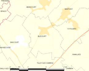 Poziția localității Blécourt