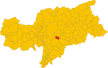 Localisation de Barbiano - Barbian