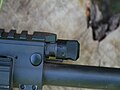Adjustable gas key on Ruger SR-556 piston rifle