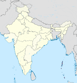 Ligging van die Andaman- en Nicobar-eilande in Indië