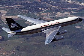 Un Convair 880 aux couleurs de Cathay Pacific.