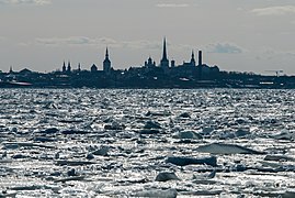 La baie en hiver.