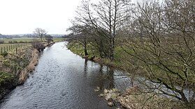 Head of River Bela at Overthwaite at the confluence of Peasey Beck [bottom left] and Stainton Beck [bottom right]