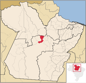 Kart over Brasil Novo