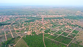 Vista aérea do município de São Domingos do Araguaia