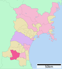 Poziția localității Shiroishi
