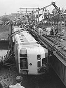 Spoorwegongeval op de spoorbrug bij Vlaardingen (15 september 1980)