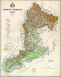 Comitato di Zemplén – Mappa