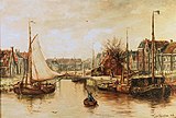 Gerrit van Houten: Damsterdiep in Groningen (1886)