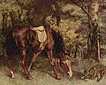 Gustave Courbet, Cheval dans la forêt, 1863.