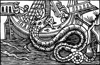 Itxas sugea The great sea-serpent. An historical and critical treatise. liburuan irudikatua