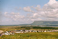 Vista da Strandhill con la bassa marea