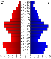 Bevolkingspiramide Boundary County