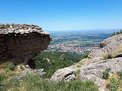 Vue vers Sorède depuis le château.