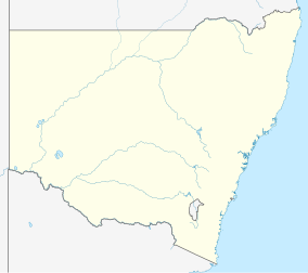 Map showing the location of Kooraban National Park