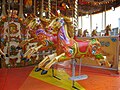 Carousel horses near the Wales Millennium Centre, Cardiff