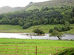 Crannóg im Glencar Lough