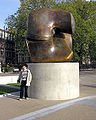 Locking Piece (1963) bronze, on the bank of the River Thames, London