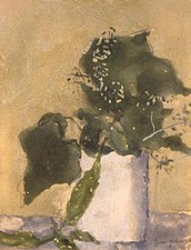 Ivy Leaves in a White Jug, 1920-1925, Aberdeen Art Gallery
